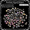 114Pcs Transparent Electroplate Glass Beads GLAA-PA0001-17D-2