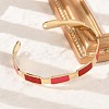 304 Stainless Steel Cuff Bangles for Women BJEW-Z087-10G-3