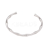 304 Stainless Steel Bamboo Joint Cuff Bangles for Women BJEW-G759-09P-1