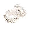 Alloy Rhinestone European Beads CPDL-H999-10-2