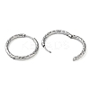 304 Stainless Steel Huggie Hoop Earrings EJEW-H111-02G-P-2