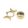 Ion Plating(IP) 304 Stainless Stee Locket Pendants STAS-S132-14G-02-2