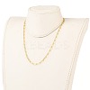 Brass Figaro Chain Necklaces NJEW-JN03124-01-4