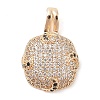 Brass Micro Pave Cubic Zirconia Pendants KK-S388-15G-1