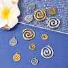 12Pcs 6 Styles 304 Stainless Steel Charms STAS-FS0001-97-8