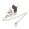 Natural Tiger Eye Dowsing Pendulums KK-F756-09D-2