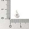 925 Sterling Silver Cubic Zirconia Flat Round Charms STER-R002-02S-07-3