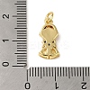 Brass Micro Pave Colorful Cubic Zirconia Glass Pendants X-KK-R162-026H-G-3