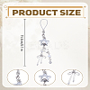 1Pc Star & Bowknot Acrylic & Glass & Alloy Cell Phone Strap Charm Hanging Keychain for Women AJEW-LP0004-58-2