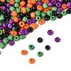 100G 4 Colors Halloween Baking Paint K9 Glass Seed Beads SEED-FS0001-42-2