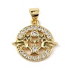 Mother's Day Brass Micro Pave Cubic Zirconia Pendants KK-M324-02B-G-1