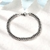 304 Stainless Steel Cuban Chain Bracelets for Men BJEW-B140-06C-2