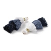 Polycotton Tassel Pendant Decorations GLAA-K060-07KCG-04-2