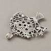 Alloy Rhinestone Hang Snap Base Big Pendants FIND-WH0111-243-2