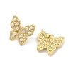 Butterfly PVD Vacuum Plating 304 Stainless Steel Stud Earrings for Women EJEW-C120-08G-2