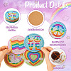DIY Diamond Painting Rainbow Theme Cup Mat Kits DIAM-TAC0001-02-5