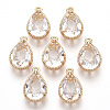 Transparent Glass Pendants X-GLAA-R212-11D-1