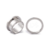 Non-Tarnish 304 Stainless Steel Ear Plugs Gauges EJEW-G317-01M-P-3