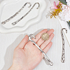 10Pcs 5 Styles Tibetan Style Alloy Bookmark Findings with Holes FIND-SC0008-98-3