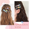 50Pcs 5 Colors Transparent Resin Cabochons RESI-SC0006-24-6