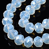 Electroplate Glass Beads Strands X-EGLA-A034-J8mm-A04-2