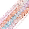 Transparent Painted Glass Beads Strands DGLA-A034-T6mm-A19-2
