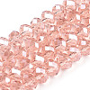 Electroplate Glass Beads Strands EGLA-A034-T6mm-A34-1