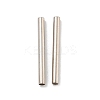 Brass Tube Beads KK-B120-03I-P-1