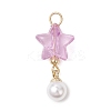 Transparent Acrylic Pendants PALLOY-JF04765-3
