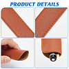 10Pcs 10 Colors PU Leather Pen Case AJEW-CA0002-25-5