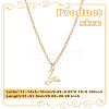 1pc 304 Stainless Steel Letter Pendant Necklaces NJEW-LP0001-39Y-G-2