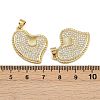 Brass Micro Pave Cubic Zirconia Pendants ZIRC-I367-07G-05-3