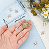 10Pcs Brass Micro Pave Clear Cubic Zirconia Connector Charms ZIRC-BBC0002-86A-3