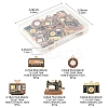 25Pcs 5 Styles Alloy Enamel Pendants ENAM-FS0003-14-4