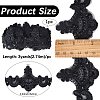 3 Yards Polyester Flower Lace Ribbon OCOR-WH20001-20A-2