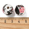 Halloween Series Wood European Beads WOOD-U002-01E-3
