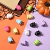 14Pcs 7 Colors Opaque Acrylic Beads MACR-YW0004-10-4