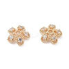 Brass with Clear Cubic Zirconia Bead Caps KK-A183-83G-2