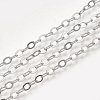 Brass Cable Chain Necklaces X-MAK-T006-05P-3