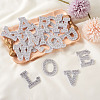 Alphabet Resin Rhinestone Patches DIY-TAC0005-45A-5