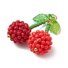 Glass Seed Beads Pendants PALLOY-MZ00406-3
