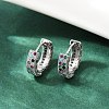Brass Micro Pave Colorful Cubic Zirconia Hoop Earrings EJEW-S277-09P-B-1
