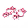 Spray Painted Eco-Friendly Alloy Swivel Snap Hooks Clasps PALLOY-T080-12J-NR-3