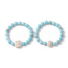 Summer Beach Natural Shiva Eye Shell Bead Bracelets X-BJEW-JB10313-03-1