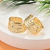 Brass Cuff Rings for Women RJEW-B119-06G-1