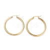 Ring 304 Stainless Steel Hoop Earrings for Women Men EJEW-B049-01D-G-1