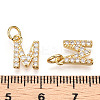 Brass Micro Pave Clear Cubic Zirconia Charms KK-ZX025-07M-3