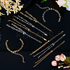 12Pcs 6 Styles 304 Stainless Steel Chain Bracelet Makings AJEW-TA0001-34-4