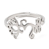 Non-Tarnish 304 Stainless Steel Yoga & Infinity Adjustable Ring for Women RJEW-M149-19P-1
