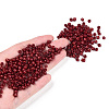 6/0 Opaque Colours Round Glass Seed Beads X-SEED-A010-4mm-45B-5